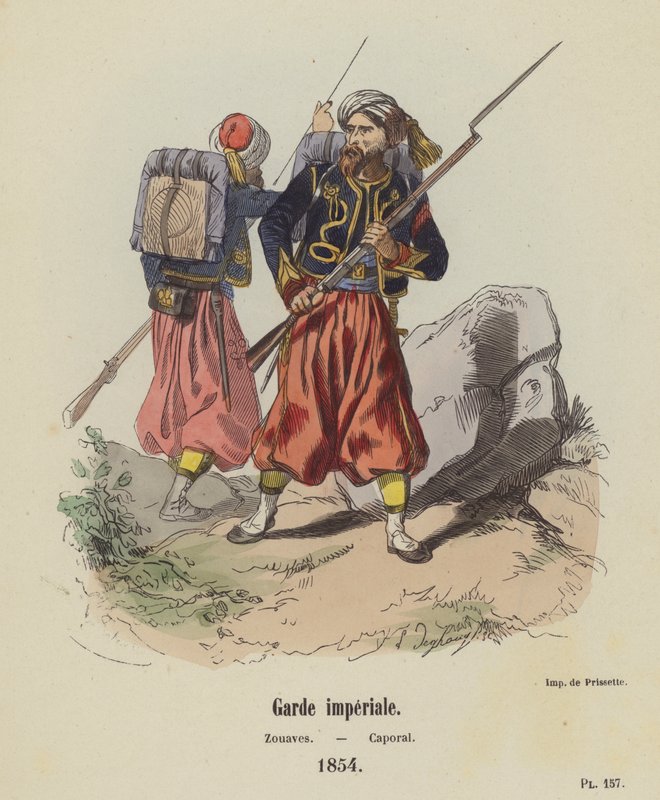 Guardia imperiale, zuavi, caporale da French School