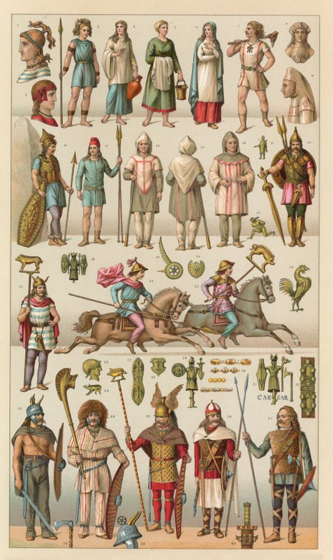 Costume gallico da French School