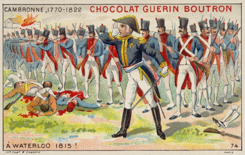 Generale Cambronne alla Battaglia di Waterloo da French School