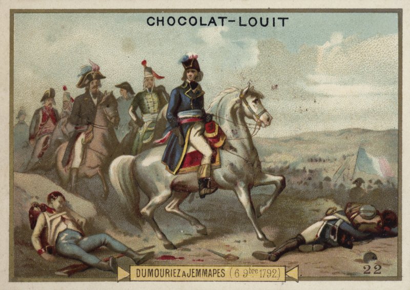 Il generale Dumouriez alla Battaglia di Jemappes, 6 novembre 1792 da French School