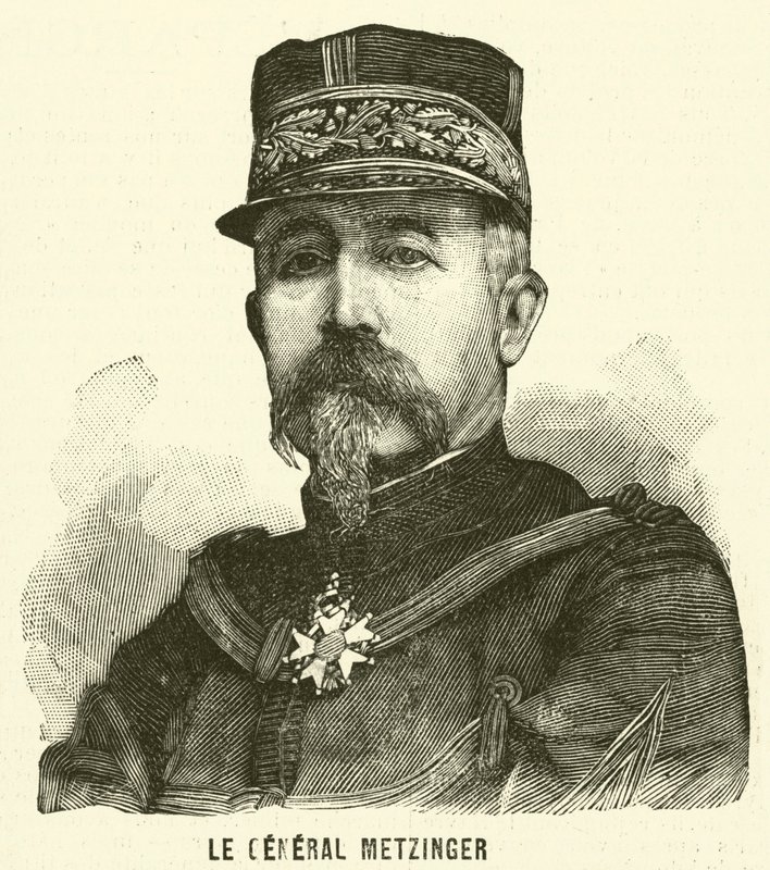 Generale Leon Frederic Hubert Metzinger, soldato francese da French School