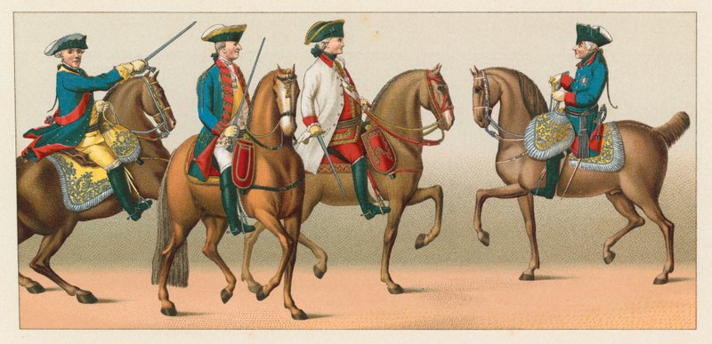 Costume della Germania del XVIII secolo da French School