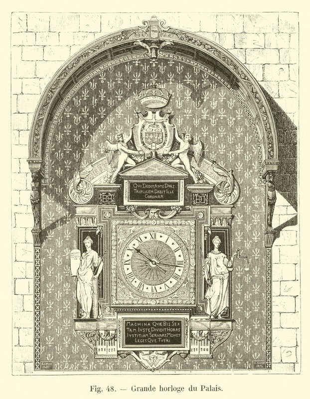 Grande orologio del Palazzo da French School