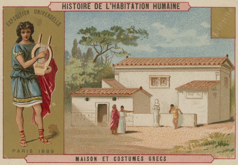 Casa e costumi greci da French School