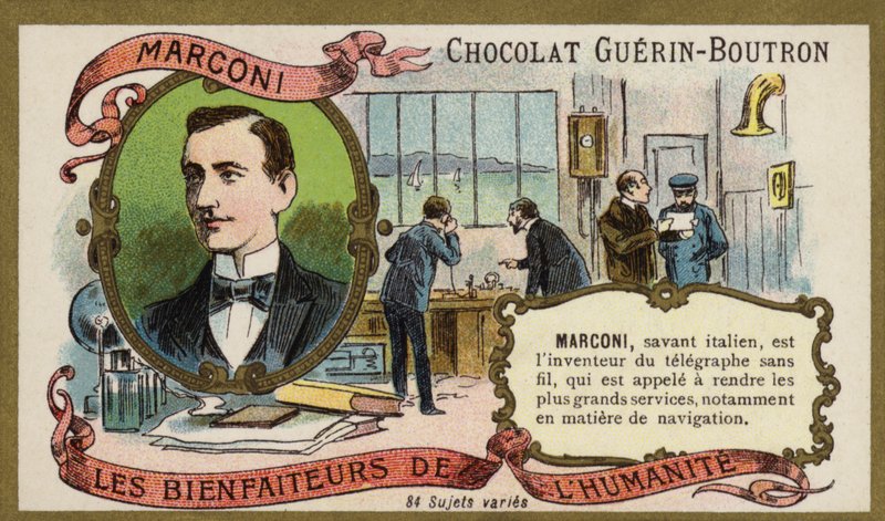 Guglielmo Marconi, inventore italiano e pioniere della radio da French School
