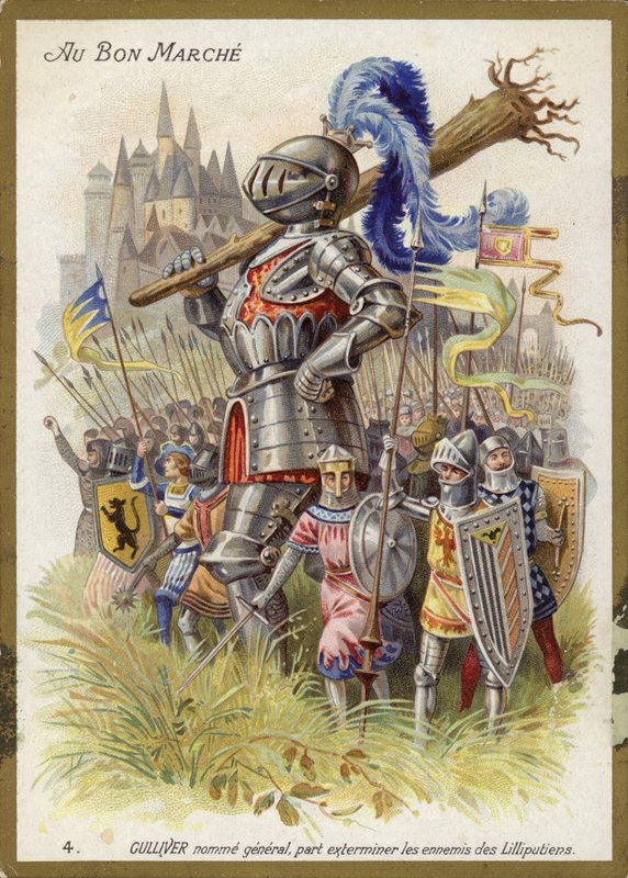 Gulliver come cavaliere da French School