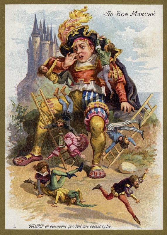 Gulliver starnutisce e causa una catastrofe da French School