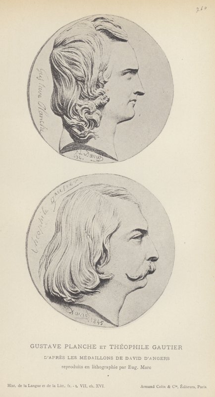 Gustave Planche e Théophile Gautier da French School