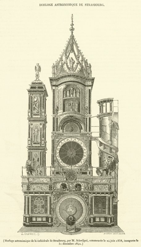 Orologio astronomico della cattedrale di Strasburgo da French School
