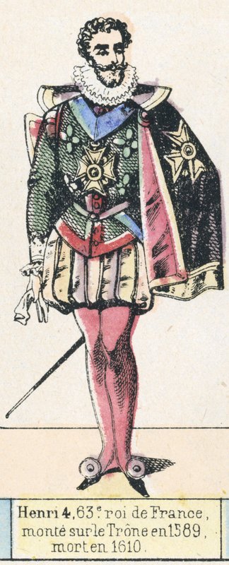 Enrico IV, 63° re di Francia, salito al trono nel 1589, morto nel 1610 da French School