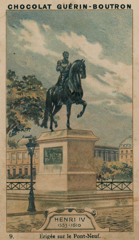 Enrico IV, 1553-1610, eretta sul Pont-Neuf da French School