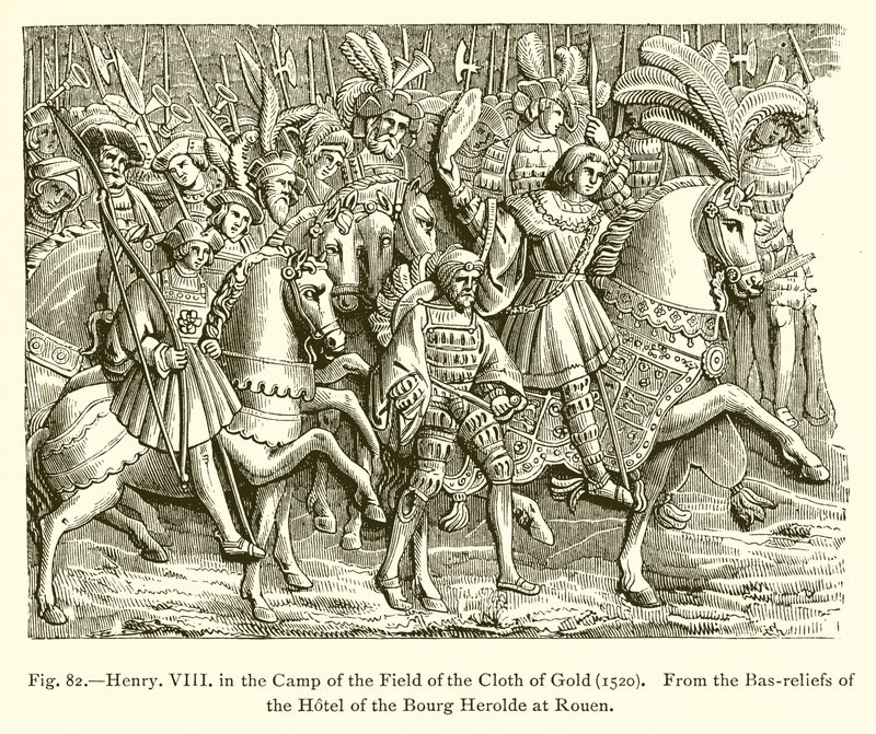 Enrico VIII nel Campo del Drappo d