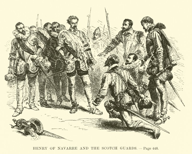 Enrico di Navarra e le Guardie Scozzesi da French School