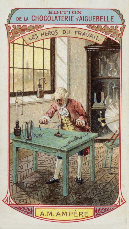 Eroi del lavoro - André-Marie Ampère, fisico e matematico francese (1775-1836) da French School
