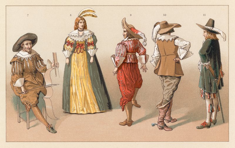 Costume olandese XVII secolo da French School