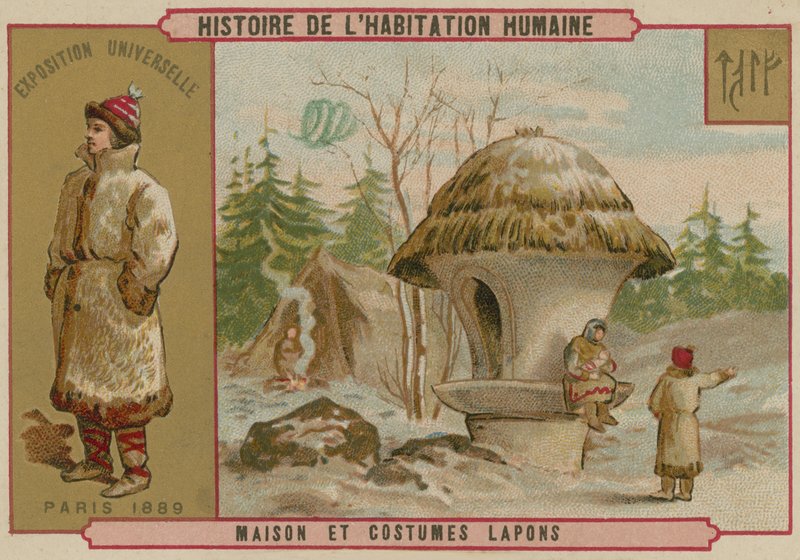 Casa e costumi della Lapponia da French School