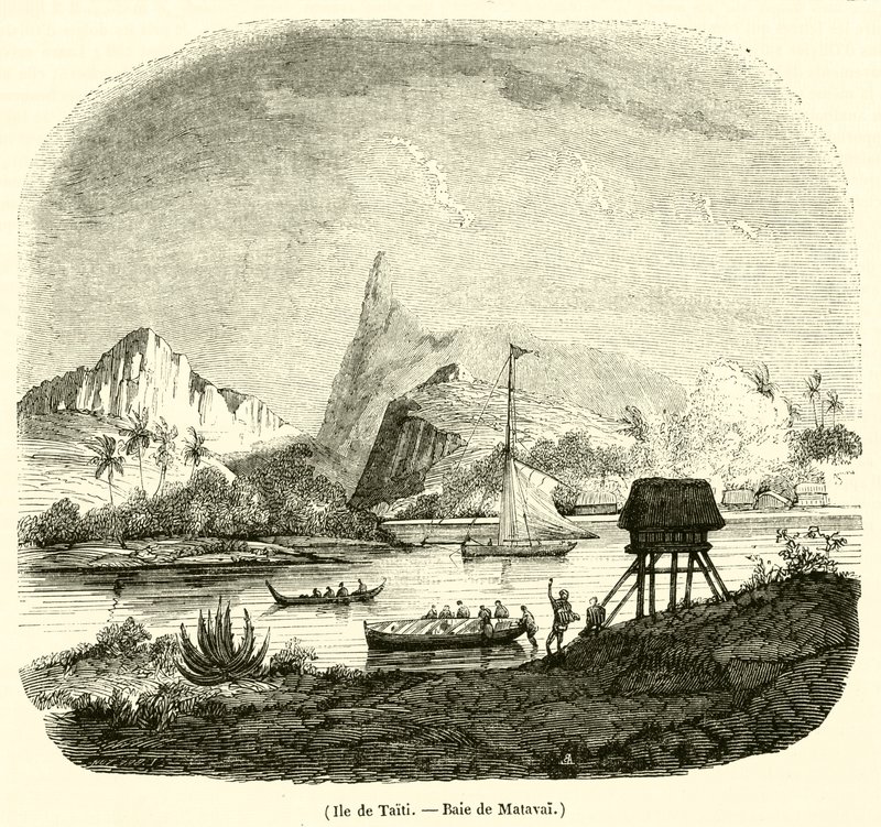 Isola di Tahiti, Baia di Matavai da French School
