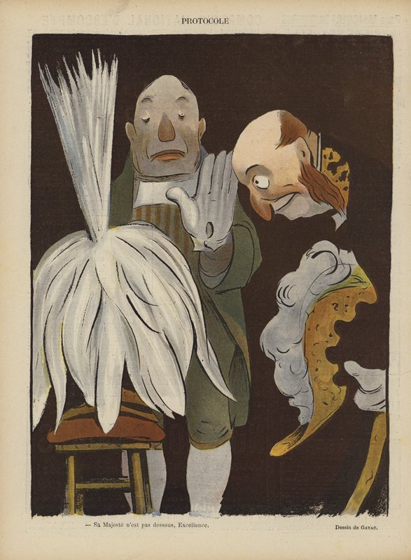 Illustrazione per Le Rire (litografia a colori) da French School