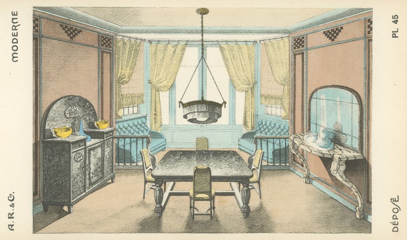Illustrazione dal catalogo di prodotti di design d