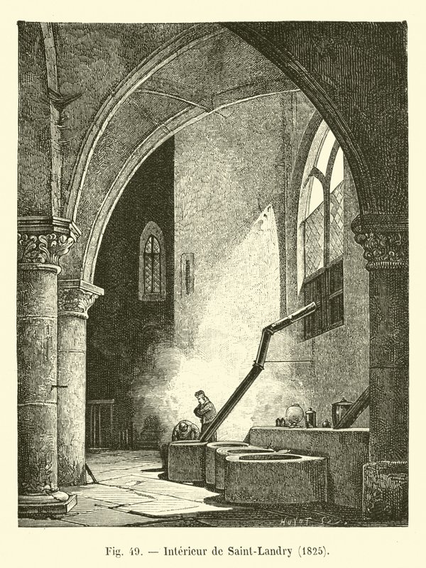 Interno di Saint-Landry, 1825 da French School
