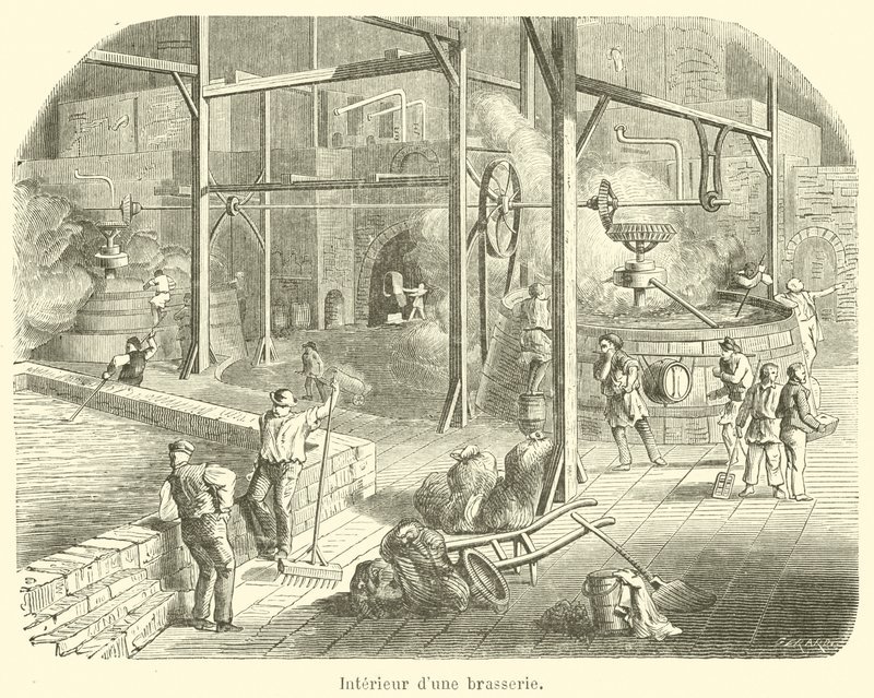 Interno di una birreria da French School