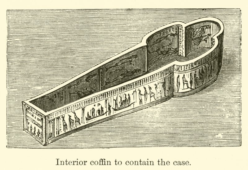 Cassa interna per contenere il sarcofago da French School