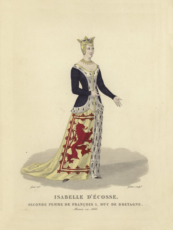 Isabella di Scozia, moglie di Francesco I, Duca di Bretagna da French School