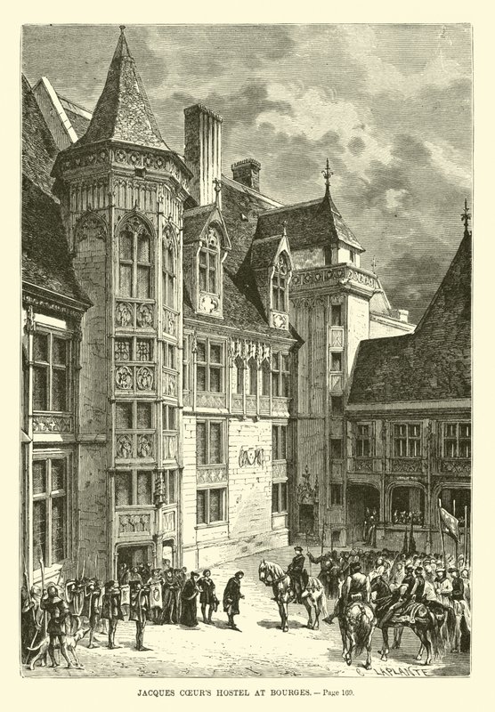 Ostello di Jacques Coeur a Bourges da French School