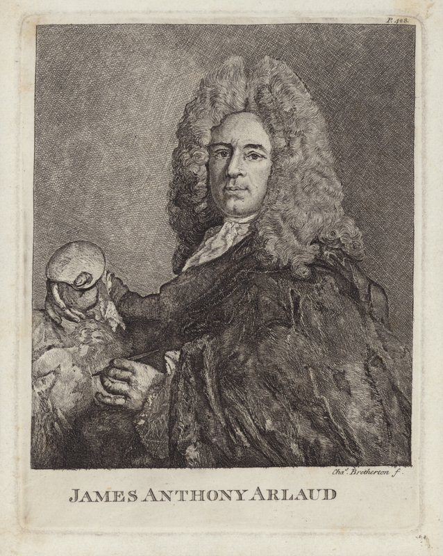 James Anthony Arlaud, artista svizzero di Ginevra. Inciso da Charles Bretherton da French School