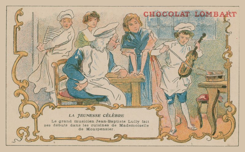 Jean-Baptiste Lully, compositore francese del XVII secolo, da bambino da French School
