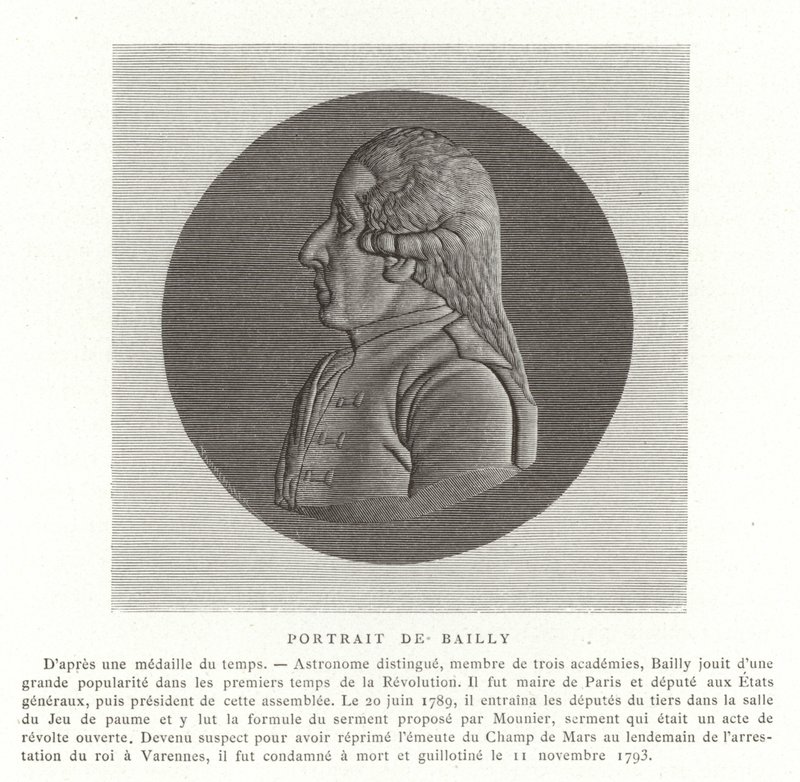 Jean Sylvain Bailly, astronomo, matematico e politico rivoluzionario francese da French School