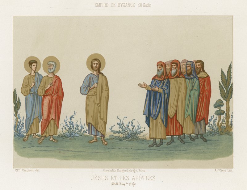 Gesù e gli apostoli da French School
