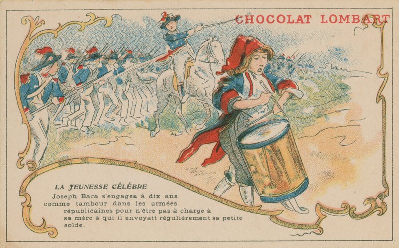 Joseph Bara, un famoso giovane soldato repubblicano francese al tempo della Rivoluzione Francese da French School