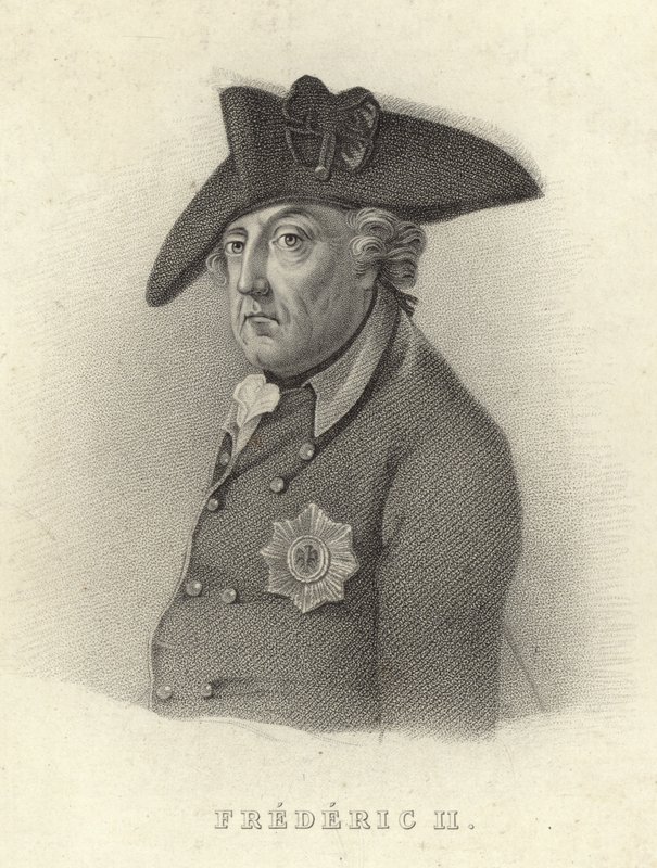 Re Federico II di Prussia da French School