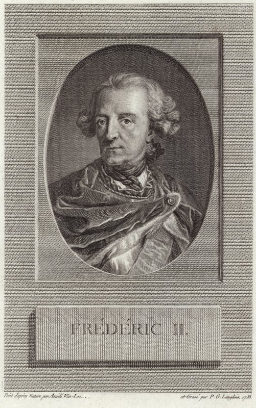 Re Federico II di Prussia da French School