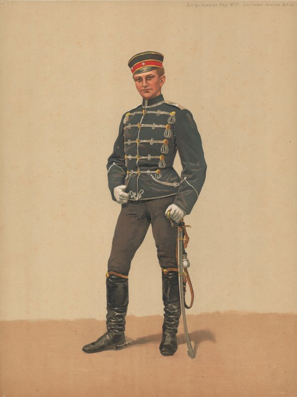 Reggimento Ussari del Re No 7, Tenente Interims Attila da French School