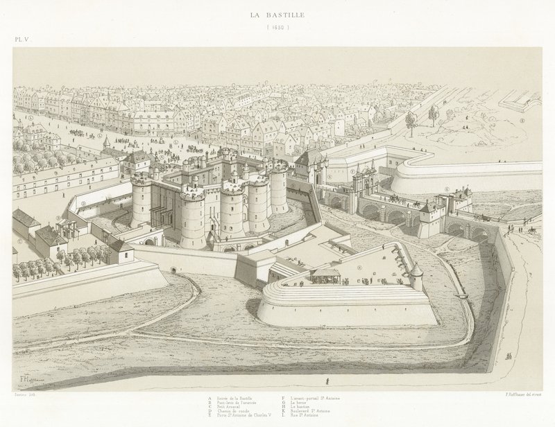 La Bastiglia, 1650 da French School