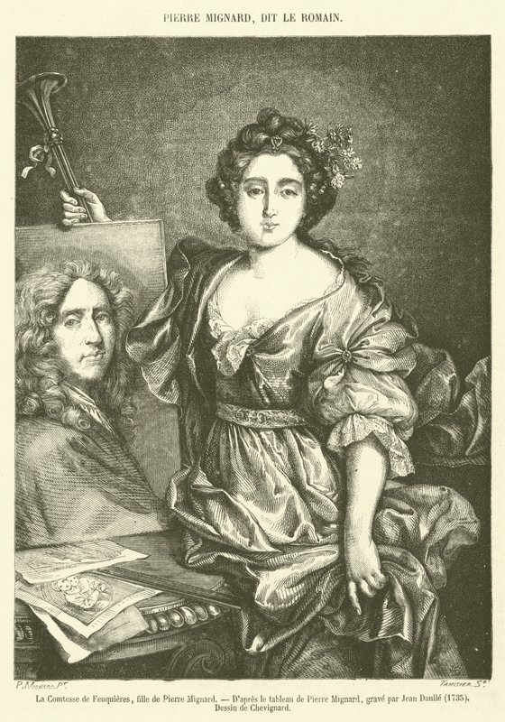 La Contessa di Feuquieres, figlia di Pierre Mignard da French School