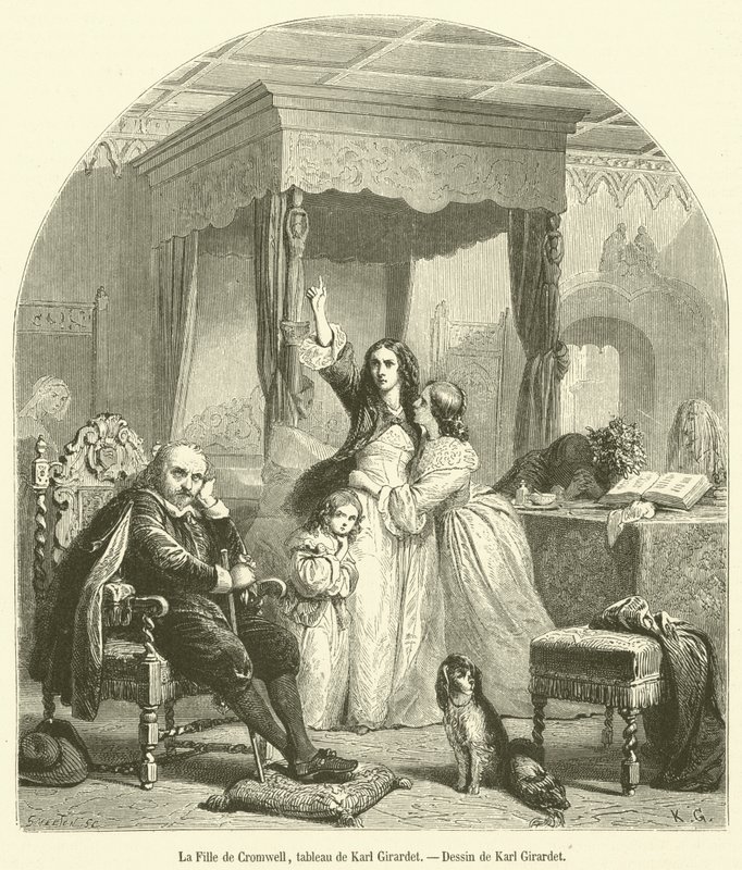 La figlia di Cromwell da French School