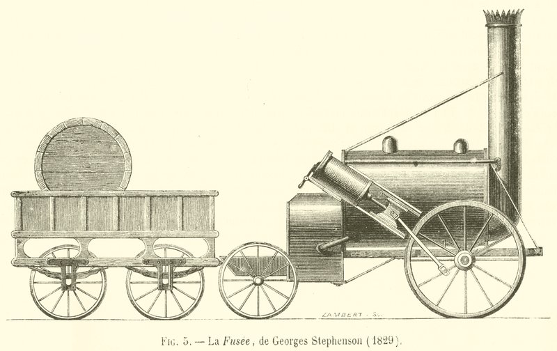La Fusée, di Georges Stephenson da French School