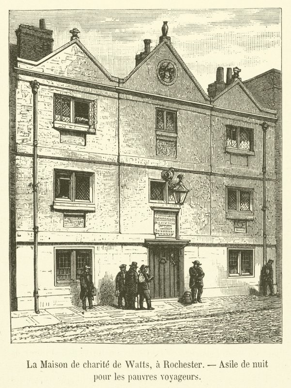 La Casa della carità di Watts, a Rochester, Rifugio notturno per i poveri viaggiatori da French School
