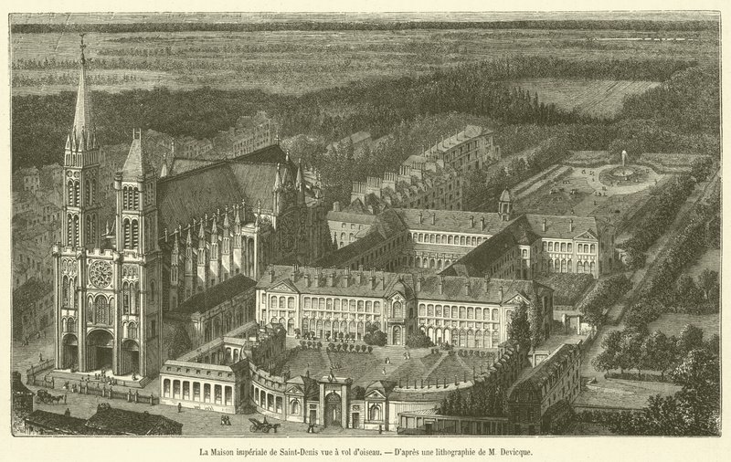 La Casa imperiale di Saint-Denis vista dall