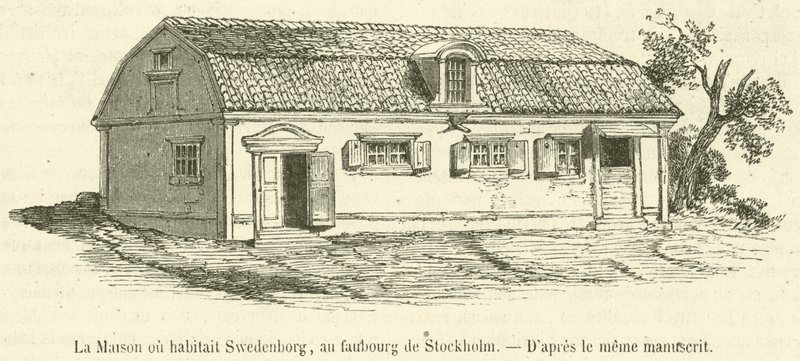 La casa dove abitava Swedenborg, nel sobborgo di Stoccolma da French School