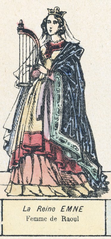 La regina Emne, moglie di Raoul da French School