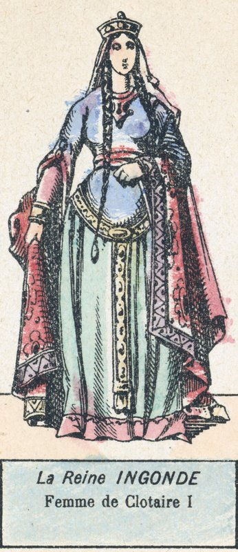 La Regina Ingonda, Moglie di Clotario I da French School