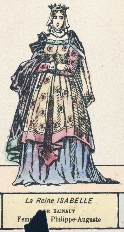 La regina Isabella di Hainaut, moglie di Filippo Augusto da French School