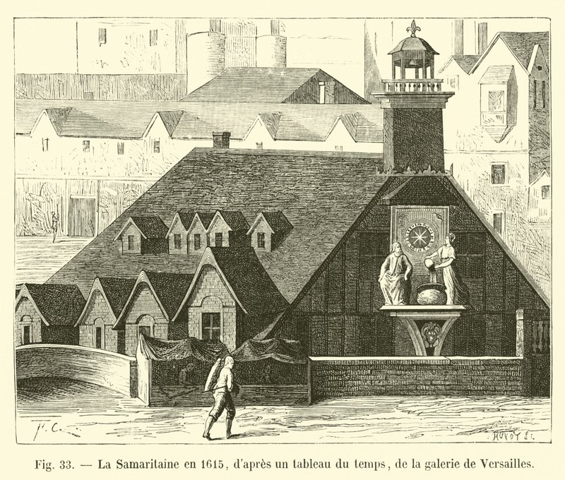 La Samaritaine nel 1615, da un quadro dell
