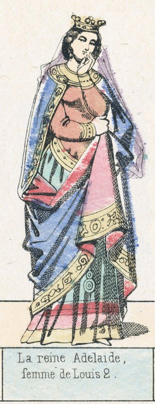 La regina Adelaide, moglie di Ludovico II da French School