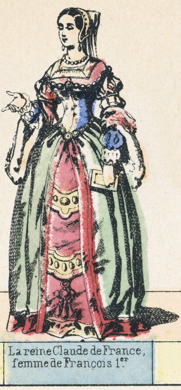 La regina Claudia di Francia, moglie di Francesco I da French School