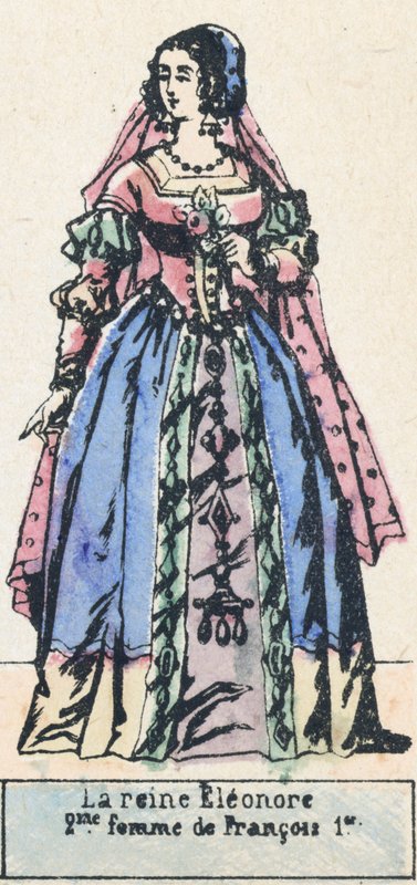 La regina Eleonora, seconda moglie di Francesco I da French School